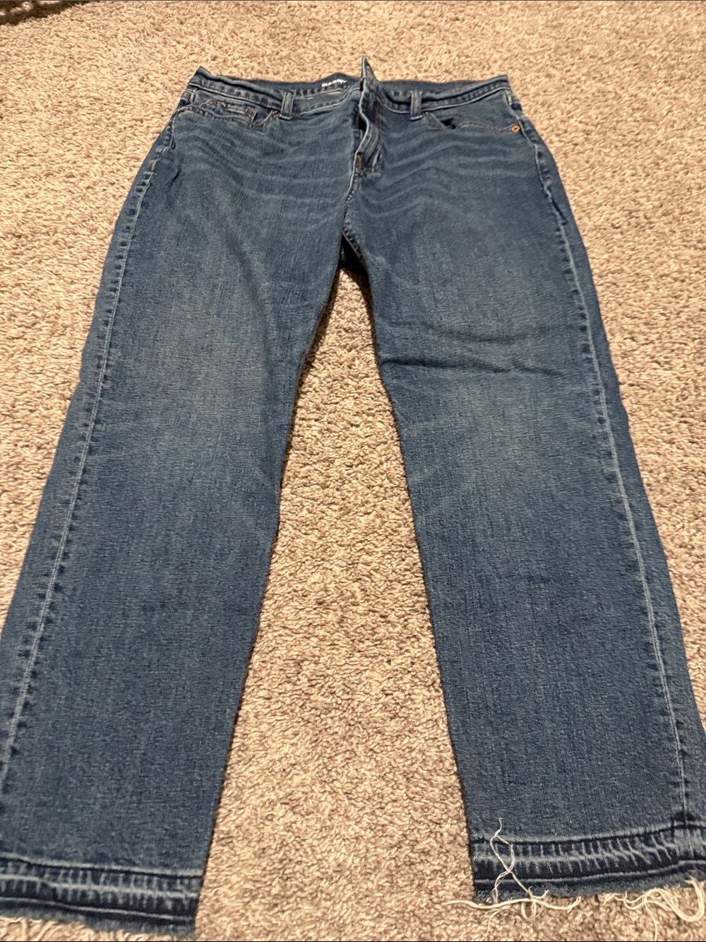 Old Navy Women's Dark Blue Boyfriend Jeans